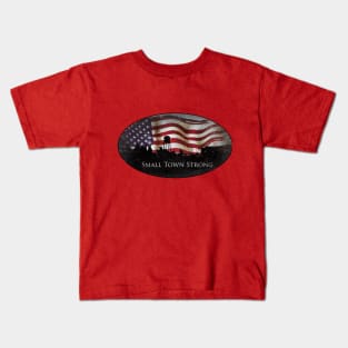 small town strong oval 2 Kids T-Shirt